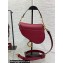 Dior Mini Saddle Bag with Strap in Grained Calfskin Red 2023