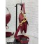 Dior Mini Saddle Bag with Strap in Grained Calfskin Red 2023