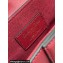 Dior Mini Saddle Bag with Strap in Grained Calfskin Red 2023