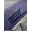 Dior Mini Saddle Bag with Strap in Grained Calfskin Navy Blue 2023