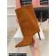 Balmain Heel 10.5cm Suede ankle boots Brown 2023