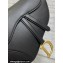 Dior Saddle Bag with Strap in Black Smooth Calfskin 2023