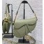 Dior Saddle Bag with Strap in Grained Calfskin Ethereal Green 2023