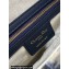 Dior Saddle Bag with Strap in Blue Oblique Jacquard 2023