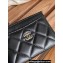 Chanel Classic Card Holder AP0213 in Lambskin Black/Silver