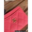 Chanel Classic Card Holder AP0213 in Grained Calfskin Coral Pink