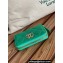 Chanel Gold-Tone Cutout CC Logo Zip Card Holder AP3185 in Grained Calfskin Green