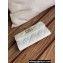 Chanel Gold-Tone Metal Logo Flap Card Holder AP3047 in Grained Calfskin White
