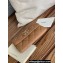 Chanel Gold-Tone Metal Logo Flap Card Holder AP3047 in Grained Calfskin Brown
