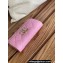 Chanel Gold-Tone Metal Logo Flap Card Holder AP3047 in Grained Calfskin Pink