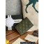 Chanel Gold-Tone Metal Logo Flap Card Holder AP3047 in Grained Calfskin Green