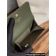 Chanel Gold-Tone Metal Logo Flap Card Holder AP3047 in Grained Calfskin Green