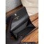 Chanel Gold-Tone Metal Logo Flap Card Holder AP3047 in Grained Calfskin Black