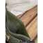 Chanel Gold-Tone Metal Logo Card Holder AP3048 in Grained Calfskin Green