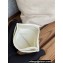 Chanel Gold-Tone Metal Logo Card Holder AP3048 in Grained Calfskin White