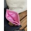 Chanel Gold-Tone Metal Logo Card Holder AP3048 in Grained Calfskin Pink