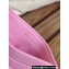 Chanel Gold-Tone Metal Logo Card Holder AP3048 in Grained Calfskin Pink
