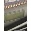 Chanel Gold-Tone Metal Logo Zip Card Holder AP3045 in Grained Calfskin Green