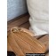 Chanel Gold-Tone Metal Logo Zip Card Holder AP3045 in Grained Calfskin Brown