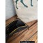 Chanel Gold-Tone Metal Logo Zip Card Holder AP3045 in Grained Calfskin Black