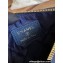 Chanel Gold-Tone Metal Logo Zip Card Holder AP3049 in Grained Calfskin Blue