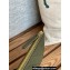 Chanel Gold-Tone Metal Logo Zip Card Holder AP3049 in Grained Calfskin Green