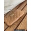 Chanel Gold-Tone Metal Logo Zip Card Holder AP3049 in Grained Calfskin Brown