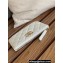 Chanel Gold-Tone Metal Logo Zip Card Holder AP3049 in Grained Calfskin White