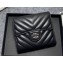 Chanel Classic Small Flap Wallet AP0231 in Lambskin Chevron Black/Silver