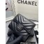 Chanel Classic Small Flap Wallet AP0231 in Lambskin Chevron Black/Silver