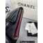 Chanel Classic Small Flap Wallet AP0231 in Lambskin Chevron Black/Silver