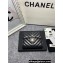 Chanel Classic Small Flap Wallet AP0231 in Lambskin Chevron Black/Gold
