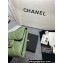 Chanel Classic Small Flap Wallet AP0231 in Lambskin Green/Silver