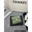 Chanel Classic Small Flap Wallet AP0231 in Lambskin Green/Gold