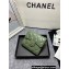 Chanel Classic Small Flap Wallet AP0231 in Lambskin Green/Gold