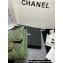Chanel Classic Small Flap Wallet AP0231 in Lambskin Green/Gold