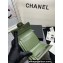 Chanel Classic Small Flap Wallet AP0231 in Lambskin Green/Gold