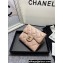 Chanel Classic Small Flap Wallet AP0231 in Lambskin Beige/Gold