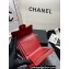 Chanel Classic Small Flap Wallet AP0231 in Grained Calfskin Red/Gold