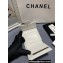 Chanel Classic Small Flap Wallet AP0231 in Grained Calfskin White/Gold