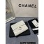 Chanel Classic Small Flap Wallet AP0231 in Lambskin White/Gold