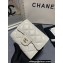 Chanel Classic Small Flap Wallet AP0231 in Lambskin White/Gold