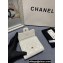 Chanel Classic Small Flap Wallet AP0231 in Lambskin White/Gold