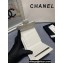 Chanel Classic Small Flap Wallet AP0231 in Lambskin White/Gold