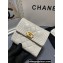 Chanel Boy Small Flap Wallet AP2090 in Lambskin White/Gold
