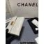 Chanel Boy Small Flap Wallet AP2090 in Lambskin White/Gold