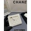 Chanel Boy Small Flap Wallet AP2090 in Lambskin White/Gold