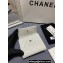 Chanel Boy Small Flap Wallet AP2090 in Grained Calfskin White/Gold