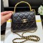Chanel Mini Handle Clutch Bag with Chain AP2945 Black 2023 (ORIGINAL QUALITY)