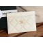 Chanel Classic Card Holder AP0213 in Grained Calfskin White